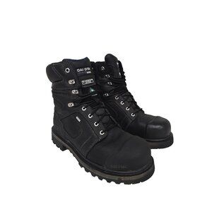 DAKOTA Men's 8" 557 Steel Toe Comp Plate HD3 Vibram Work Boots Black Size 10M